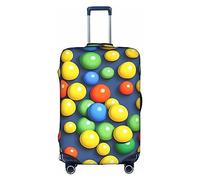 WXZYFP Colorful balls The protective cover for the suitcase with a double-sided unique print helps you avoid taking the wrong suitcase during travel.