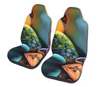 WXZYFP Coloured Stones Car seat Covers (Two in a Pack), Suitable for Most Seats. Such as: Cars, SUVs, Trucks, Vans, etc.