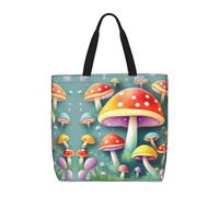 WXZYFP Cute colored mushrooms It is a convenient one-shoulder bag, suitable for shopping, traveling, and daily life needs.