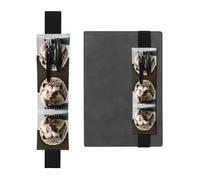 WXZYFP Cute hedgehog Printed double-sided leather (PVC) pencil case bookmark, holds 2-3 pens 8 to 10 inches tall