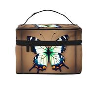 WXZYFP Cute little butterfly Multifunctional portable cosmetic bag with internal and external layered design, easy to organize various supplies.