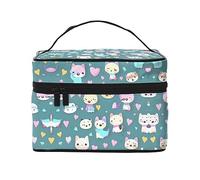 WXZYFP Cute little fox Travel cosmetic bag, essential for outdoor travel enthusiasts, has a simple internal structure.