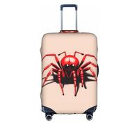 WXZYFP Cute little red spider The protective cover for the suitcase with a double-sided unique print helps you avoid taking the wrong suitcase during travel., White, Large