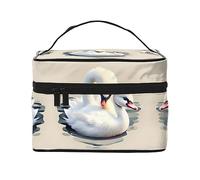 WXZYFP Cute little swan Travel cosmetic bag, essential for outdoor travel enthusiasts, has a simple internal structure.