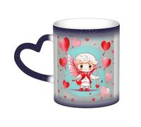 WXZYFP Cute loving boy Blue It is a color-changing mug, black for cold and white for hot, and more durable after hand washing.pajamas for women short sleeve,pajama tops for women short sleeve,