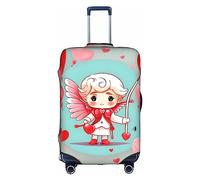 WXZYFP Cute loving boy The protective cover for the suitcase with a double-sided unique print helps you avoid taking the wrong suitcase during travel.