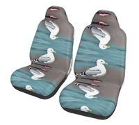 WXZYFP Cute Seagull Car seat Covers (Two in a Pack), Suitable for Most Seats. Such as: Cars, SUVs, Trucks, Vans, etc.