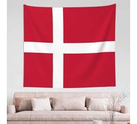 WXZYFP Danish flag Wall decoration tapestry 60x51in (horizontal), with various patterns and colors, soft texture and durability