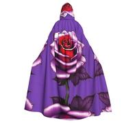WXZYFP Desert Grapes Cloak with Hood Cape for Halloween Cosplayã€‚, Fuchsia Rose, One Size