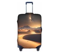 WXZYFP Desert Stars The protective cover for the suitcase with a double-sided unique print helps you avoid taking the wrong suitcase during travel., White, Large