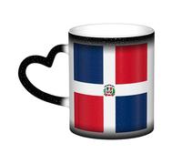 WXZYFP Dominican Republic Black It is a color-changing mug, black for cold and white for hot, and more durable after hand washing.pajamas for women short sleeve,pajama tops for women short sleeve,