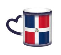 WXZYFP Dominican Republic Blue It is a color-changing mug, black for cold and white for hot, and more durable after hand washing.pajamas for women short sleeve,pajama tops for women short sleeve,