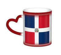 WXZYFP Dominican Republic Red It is a color-changing mug, black for cold and white for hot, and more durable after hand washing.pajamas for women short sleeve,pajama tops for women short sleeve,