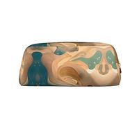 WXZYFP Dunhuang Mystery The pencil case is made of cross-grain leather (PVC), 100% polyester lining, and full-screen printing