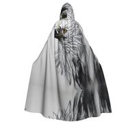 WXZYFP Evening Rainbow Cloak with Hood Cape for Halloween Cosplayã€‚, Sketching an Eagle, One Size