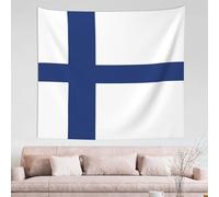 WXZYFP Finnish flag Wall decoration tapestry 60x51in (horizontal), with various patterns and colors, soft texture and durability
