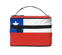 WXZYFP Flag of Chile Travel cosmetic bag, essential for outdoor travel enthusiasts, has a simple internal structure., Black, One Size