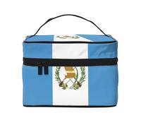 WXZYFP Flag of Guatemala Multifunctional portable cosmetic bag with internal and external layered design, easy to organize various supplies.