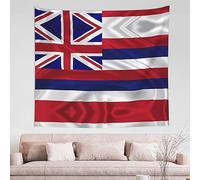 WXZYFP Flag of Hawaii American Wall decoration tapestry 60x51in (horizontal), with various patterns and colors, soft texture and durability
