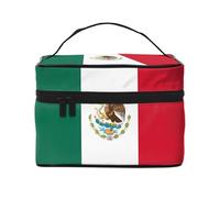 WXZYFP Flag of Mexico Travel cosmetic bag, essential for outdoor travel enthusiasts, has a simple internal structure.