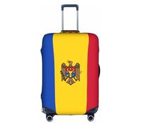 WXZYFP Flag of Moldova The protective cover for the suitcase with a double-sided unique print helps you avoid taking the wrong suitcase during travel., White, Large