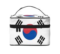 WXZYFP Flag of Republic of Korea Travel cosmetic bag, essential for outdoor travel enthusiasts, has a simple internal structure.