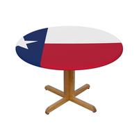 WXZYFP Flag of Texas A Variety of Round Table Covers, Made of 100% Polyester, can Protect The Tabletop.