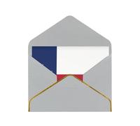 WXZYFP Flag of Texas Light Grey Gold-edged pearlescent paper greeting card, the paper is thick and tough, and it can be opened and closed by folding.