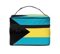 WXZYFP Flag of the Bahamas Travel cosmetic bag, essential for outdoor travel enthusiasts, has a simple internal structure.