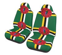 WXZYFP Flag of The Commonwealth of Dominica Car seat Covers (Two in a Pack), Suitable for Most Seats. Such as: Cars, SUVs, Trucks, Vans, etc.