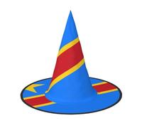 WXZYFP Flag of the Congo This is a foldable and portable Halloween hat.