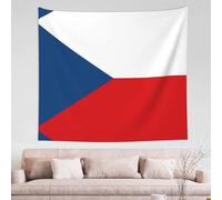 WXZYFP Flag of the Czech Republic Wall decoration tapestry 60x51in (horizontal), with various patterns and colors, soft texture and durability