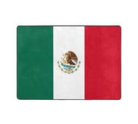 WXZYFP Flannel Anti-Slip Area Rug 80x58 inches, Non-Slip, Absorbent, Soft, Suitable for Living Room and Bedroom.Flag of Mexico