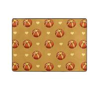 WXZYFP Flannel Anti-Slip Area Rug 80x58 inches, Non-Slip, Absorbent, Soft, Suitable for Living Room and Bedroom.Buttered Bread