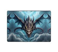 WXZYFP Flannel Anti-Slip Area Rug 80x58 inches, Non-Slip, Absorbent, Soft, Suitable for Living Room and Bedroom.Flying Dragon