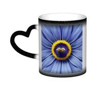 WXZYFP Flower heart bee Black It is a color-changing mug, black for cold and white for hot, and more durable after hand washing.pajamas for women short sleeve,pajama tops for women short sleeve,