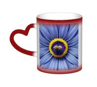 WXZYFP Flower heart bee Red It is a color-changing mug, black for cold and white for hot, and more durable after hand washing.pajamas for women short sleeve,pajama tops for women short sleeve,