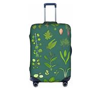 WXZYFP flowers and plants The protective cover for the suitcase with a double-sided unique print helps you avoid taking the wrong suitcase during travel., White, Large