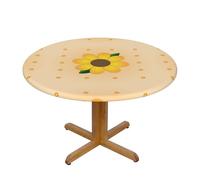 WXZYFP Golden Sunflower A Variety of Round Table Covers, Made of 100% Polyester, can Protect The Tabletop.