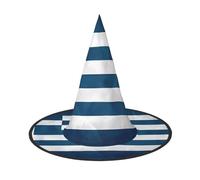 WXZYFP greek flag This is a foldable and portable Halloween hat.