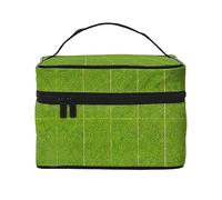 WXZYFP Green Grassland Travel cosmetic bag, essential for outdoor travel enthusiasts, has a simple internal structure., Black, One Size