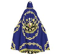 WXZYFP Happy Birthday Background Cloak with Hood Cape for Halloween Cosplayã€‚, Fantasy Tiara, One Size