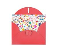 WXZYFP Happy Birthday Background Red Pearlescent paper greeting cards, shining on both sides, suitable for holiday greetings.