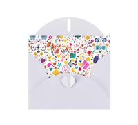 WXZYFP Happy Birthday Background White Pearlescent paper greeting cards, shining on both sides, suitable for holiday greetings.