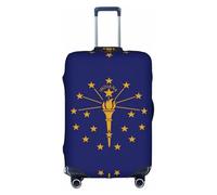 WXZYFP Indiana State Flag The protective cover for the suitcase with a double-sided unique print helps you avoid taking the wrong suitcase during travel.