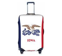 WXZYFP Iowa state flag The protective cover for the suitcase with a double-sided unique print helps you avoid taking the wrong suitcase during travel.