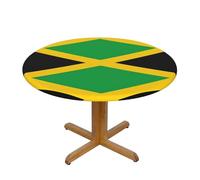 WXZYFP Jamaica Flag A Variety of Round Table Covers, Made of 100% Polyester, can Protect The Tabletop.