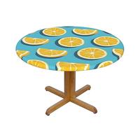 WXZYFP Lemon Wedges A Variety of Round Table Covers, Made of 100% Polyester, can Protect The Tabletop.