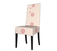 WXZYFP Little Pink Cherry Blossoms Removable Dining Chair Cover, Stretch Material, Quick Recovery Stretch Material, Rich Colors,