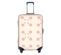 WXZYFP Little pink cherry blossoms The protective cover for the suitcase with a double-sided unique print helps you avoid taking the wrong suitcase during travel., White, Large